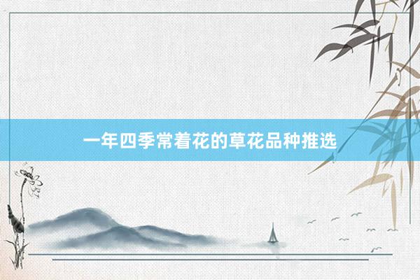 一年四季常着花的草花品种推选
